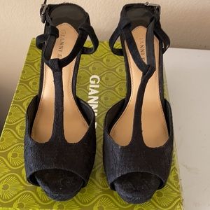 Black lace 4 & 1/2” heels